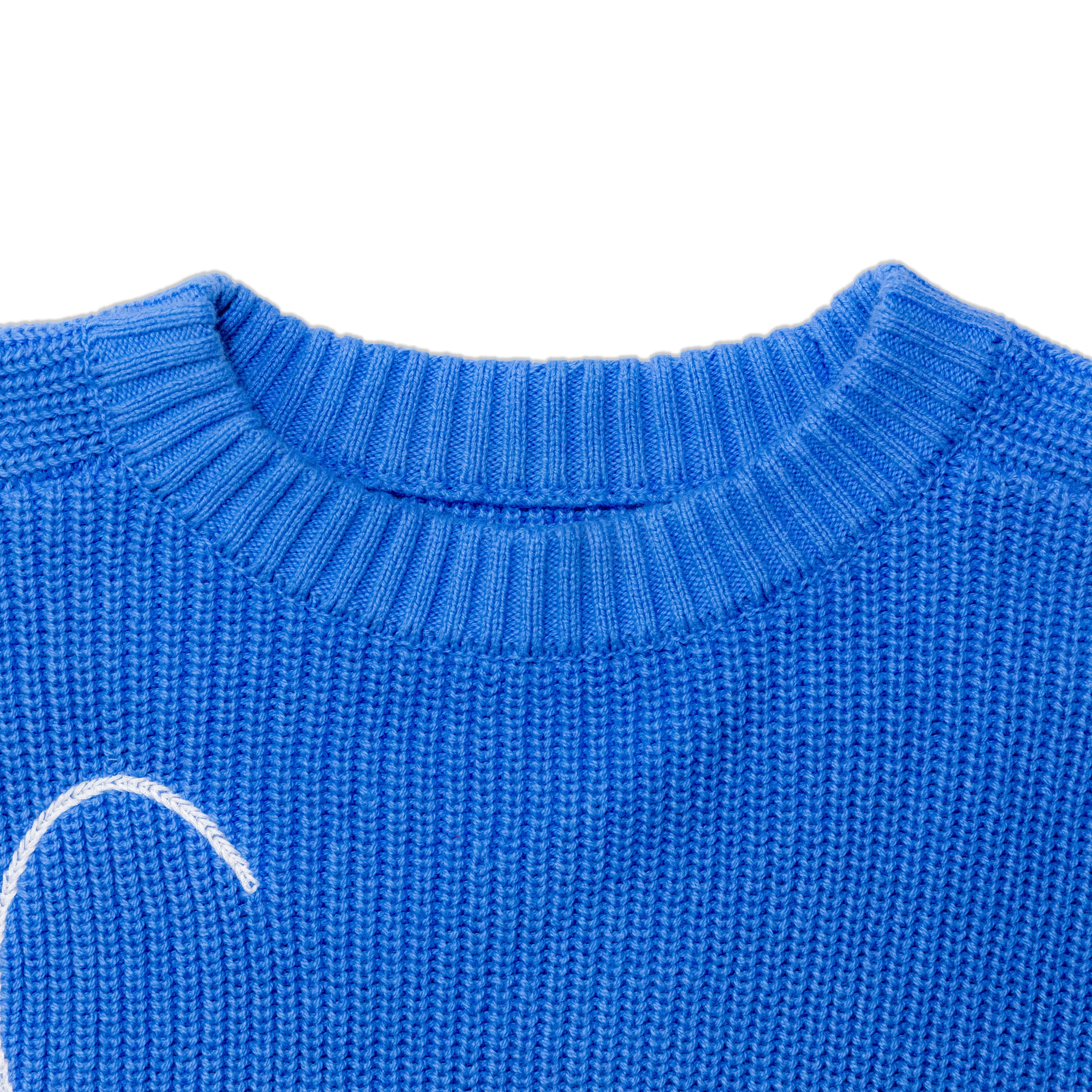Big C Cropped Sweater Blue