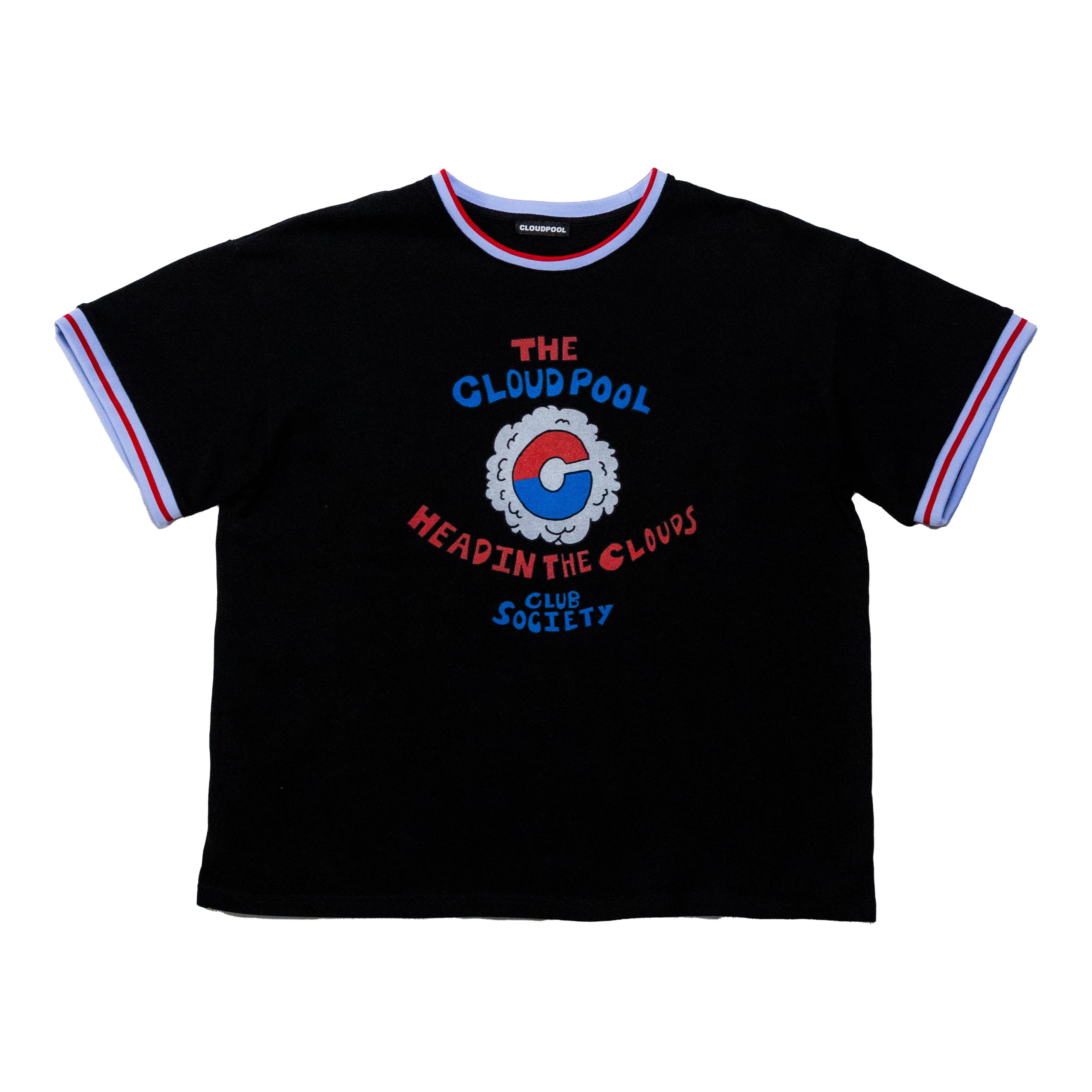 "Head In The Clouds Club Society" Tee Black