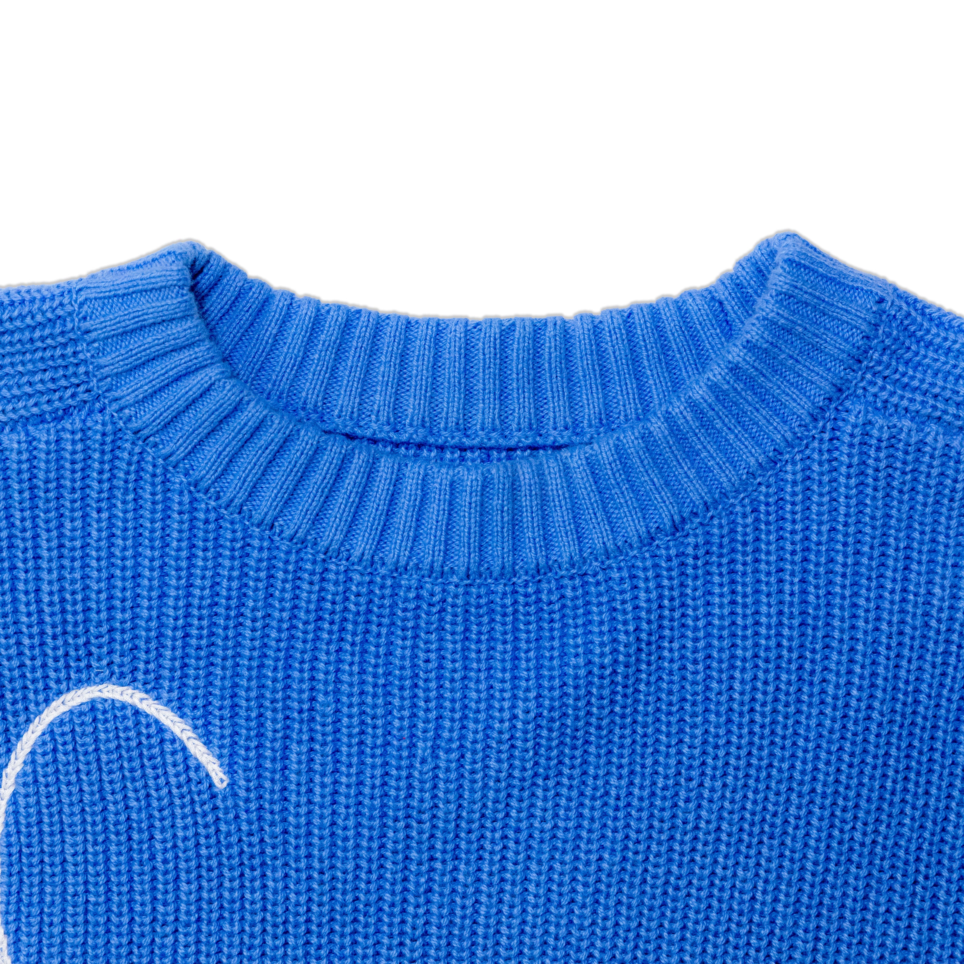 Big C Knit Sweater Blue