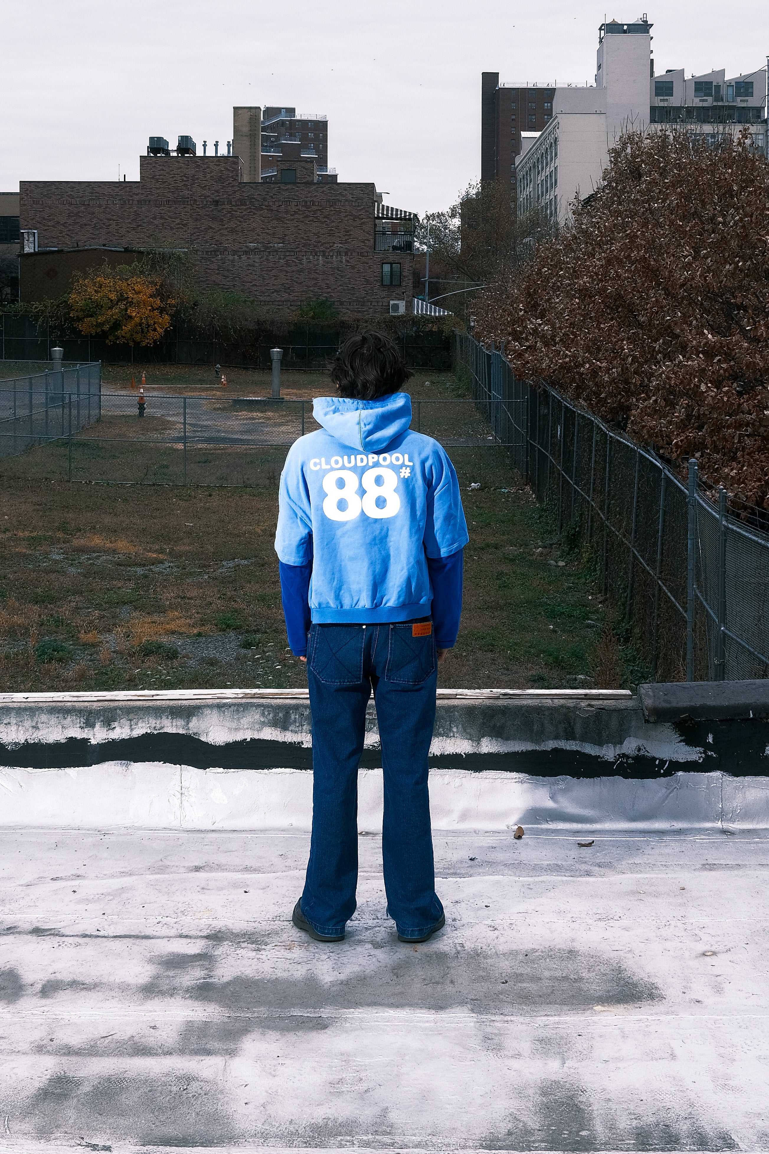 Football Hoodie Blue #88