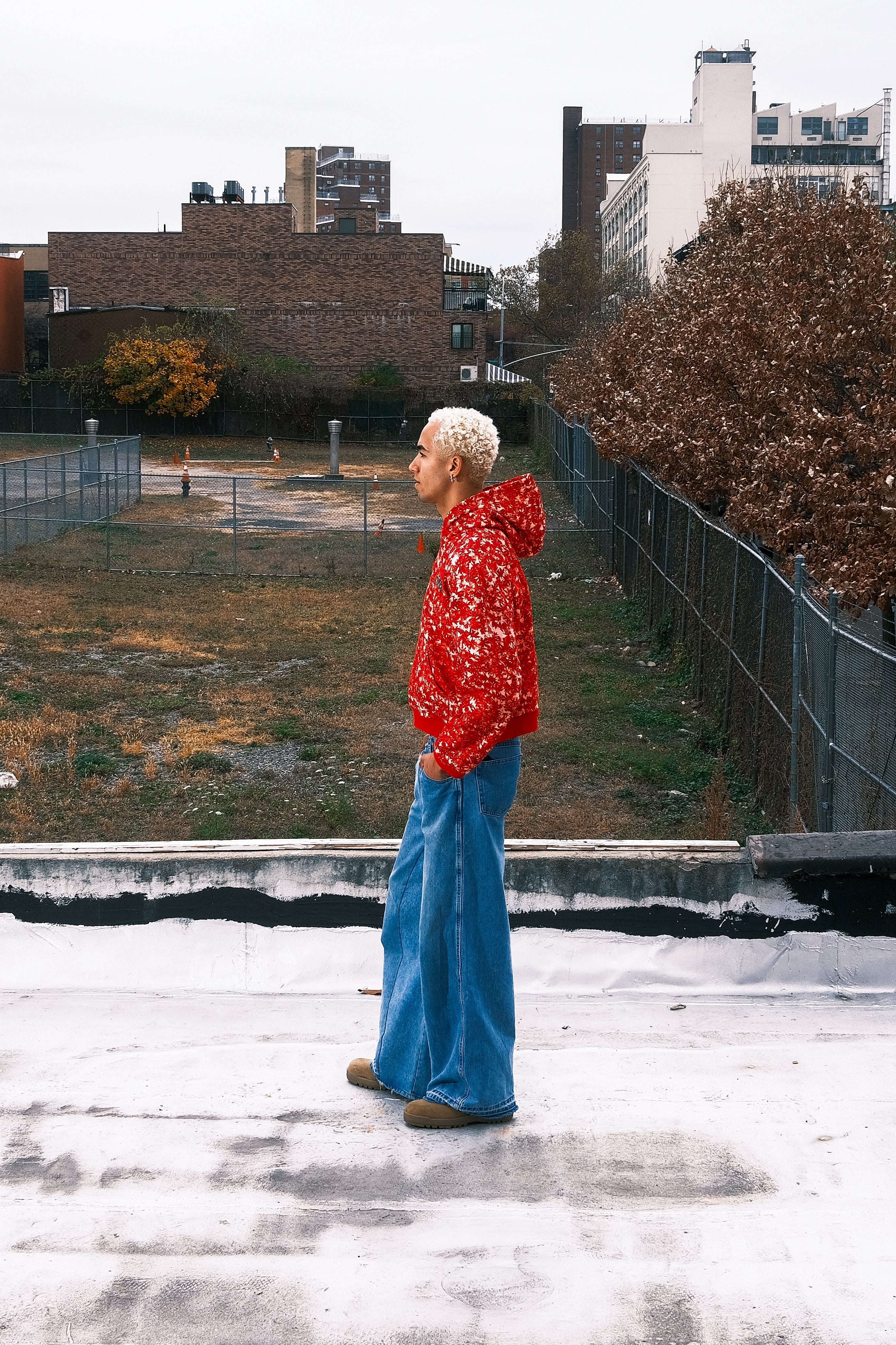 Japanese Maple Leaf Red Camo Hoodie