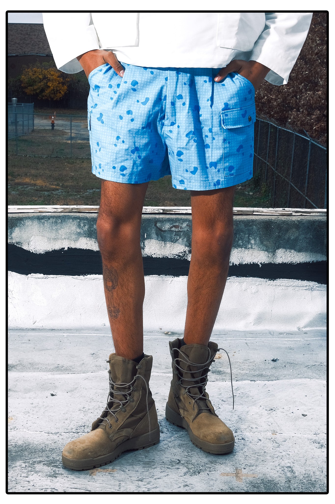 Boxer Shorts Blue Night Camo