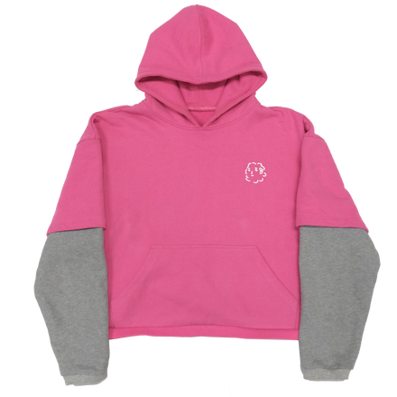 Football Hoodie Pink